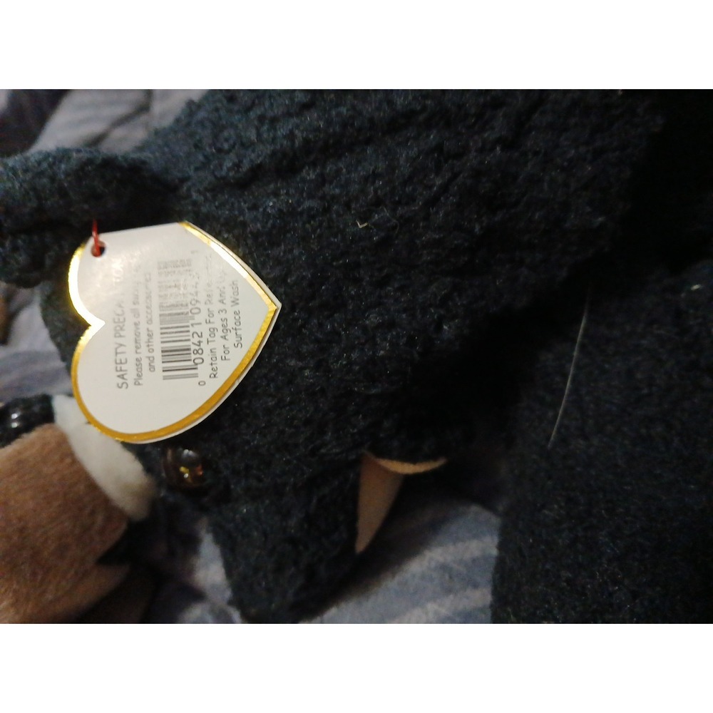 Ty Beanie Buddy - CINDERS the Bear (12 Inch) NEW MWMTs Plush Stuffed Animal Toy - Picture 7 of 11